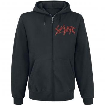 Slayer Etched Soldier Sudadera capucha con cremallera Negro XXL