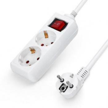Regleta Aigostar 2 Vías 1.5m 16A 250V Blanca