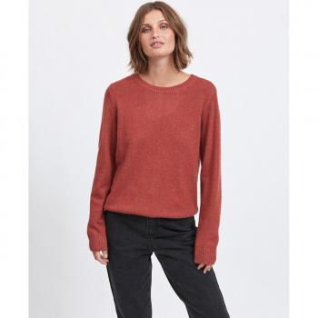 Vila Jersey de Mujer de Manga Larga y Cuello Redondo