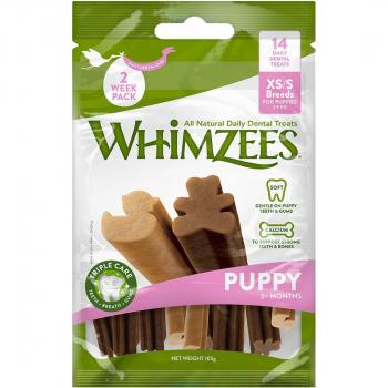 Whimzees Puppy XS/S Snacks Dentales Naturales para cachorros