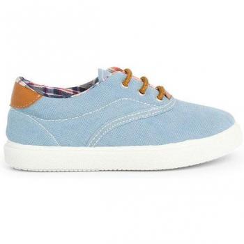 Zapatillas de lona de niños con cordones a contraste