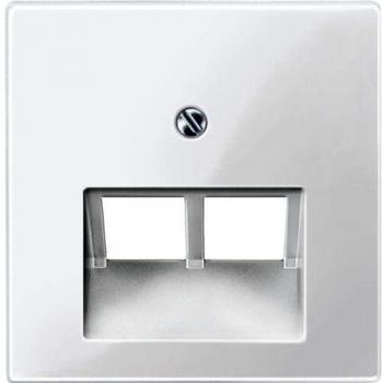 Placa Central UAE 2-Fach Polar Blanco Brillante Sistema M 296119