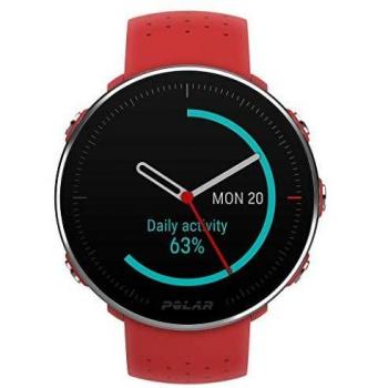 Polar Vantage M -Reloj con GPS y Frecuencia Cardíaca - Multideporte y programas de running  - Resistente al agua, ligero - Rojo Talla M/L