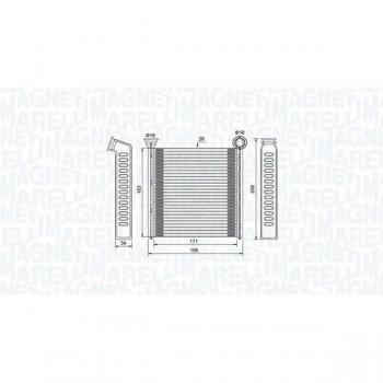 Radiador de calefacción MAGNETI MARELLI 350218448000 con intercambiador de calor para interior