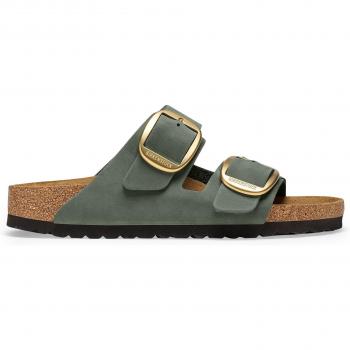 Birkenstock Arizona Big Buckle Women's Mules in Thyme Nubuck Leather