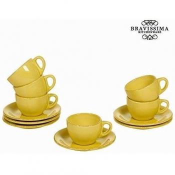 Juego de 6 tazas de loza mosta - Colección Kitchen's Deco by Bravissima Kitchen