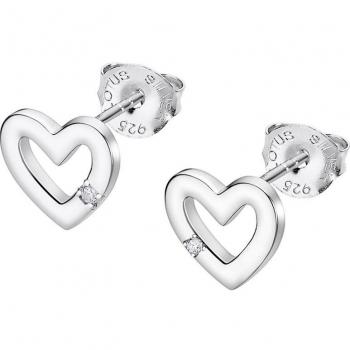 Pendientes Lotus Silver Moments Mujer Plata Corazón Circonitas LP3217-4/1