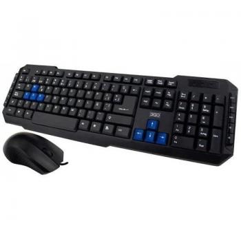 3GO COMBODRILE2 Combo Teclado Multimedia y Ratón USB Negro
