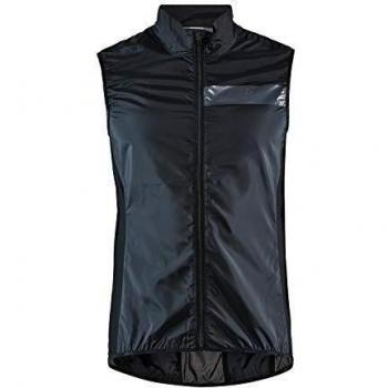 Craft Essence Light Wind Vest M - Men's Black Cycling Gilet, Size S
