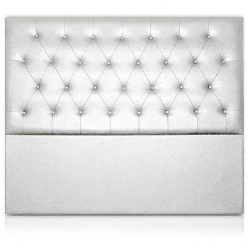 Cabecero Afrodita Tapizado en Polipiel Blanco 145x120cm de SonnoMattress