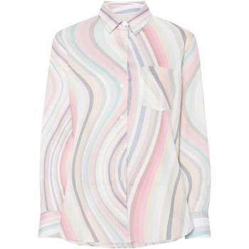 Paul Smith Women's Striped Blouse | Size 40 | Multicoloured Branded Design - Female - Multi - 8