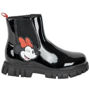 Botas Casual TPR Minnie Mouse Negro para niños, impermeables, talla 32 EU
