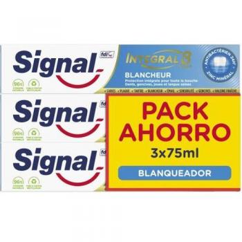 Signal Pasta de Dientes Integral 8 Blanqueador 75ml - Pack de 3