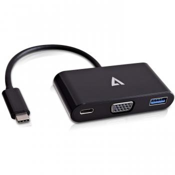 V7 V7UCVGA-HUB-BLK-1E Hub USB-C