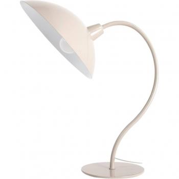 Lámpara de mesa Arvadon moderna en beige, metal, 42,75 cm de altura
