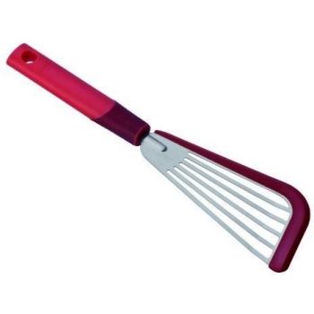Kuhn Rikon SoftEdge - Espátula con borde de silicona, color rojo