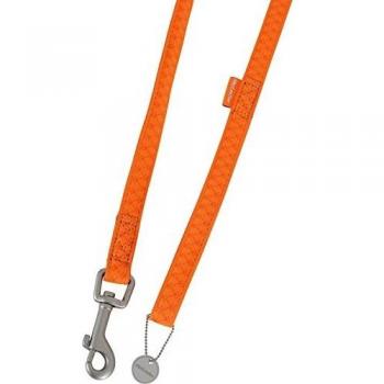 Correa para perros Zolux Mac Leather 15mm x 1,2m Naranja