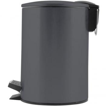 Papelera con pedal 3L gris - Bixoto.com