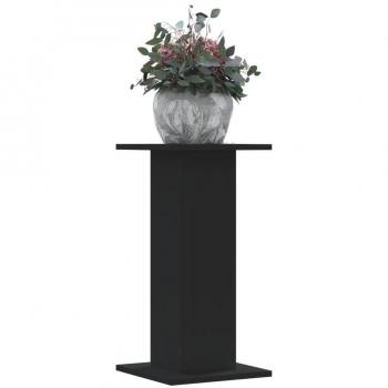 vidaXL Plant Stands 2 pcs Black 30x30x60 cm Engineered Wood