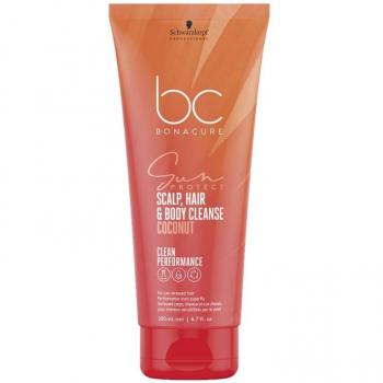Champú 3 en 1 Sun Protect - 200 ml - Schwarzkopf Professional BC Bonacure Sun Protect 3-in-1 Scalp, Hair & Body Cleanse