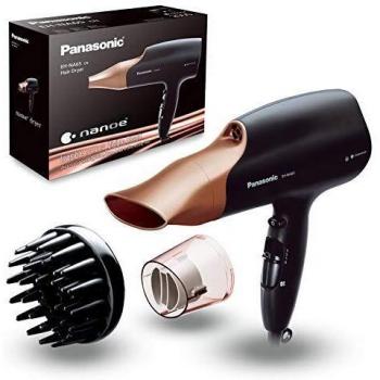 Panasonic EH-NA65CN825 Secador Profesional para Hidratación y Brillo con Tecnología Nanoe Avanzada, 2000 W Potente, 3 Velocidades y 4 Temperaturas, Botón de Aire Frio, con Difusor, Dorado