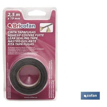Cinta autovulcanizable 2.5 metros x 19 mm (pack: 1)