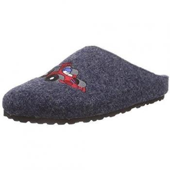 Softwaves 542 127 - zuecos de fieltro niños, color azul, talla 29