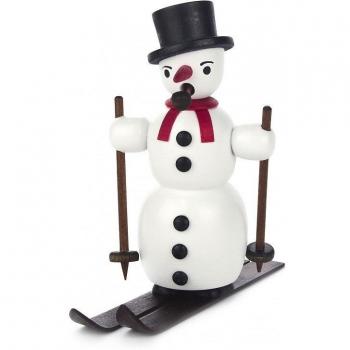 Quemador de en de esquí para hombre del muñeco de nieve - 13 cm - Ulbricht erzegebirge