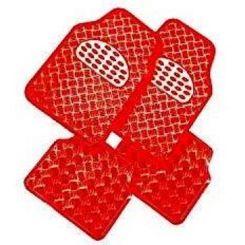 Alfombrillas de Coche de PVC Rojo Metalizado CUSTO AUTO GTI147810