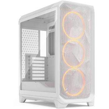 Fractal Design Meshify 3 RGB Mid Tower Gaming Case - White TG Clear Tint