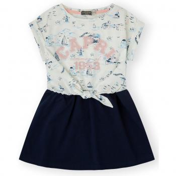 Vestido de niña con nudo en la cintura