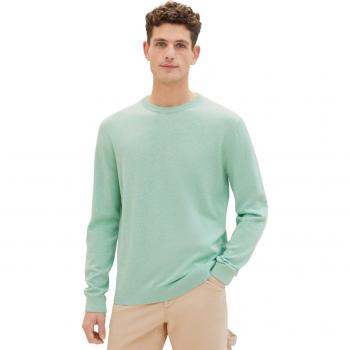 Jersey de hombre 100% algodón de cuello redondo - Tom Tailor en color verde