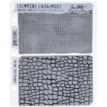 Tim Holtz Cling timbro impostare 7 X8.5-Graph & Croc