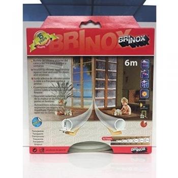 Brinox B82550H Burlete Silicona Puertas y Ventanas, Transparente
