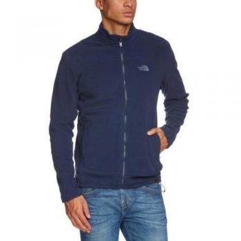 North Face 100 Glacier Full Zip Eu - Chaqueta de forro polar para hombre, color azul, talla S