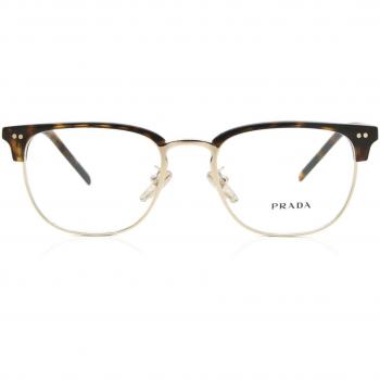 Prada PR 11ZVD Asian Fit 2AU1O1 Gafas Recetadas para Hombre Dorados 54 Lentes