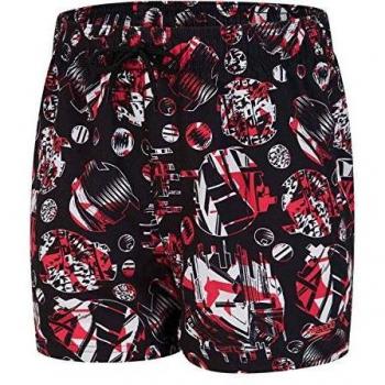 Bañador corto Speedo Glitchamp Allover 13'' para niño en color negro (L)