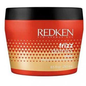 Redken Frizz Dismiss Mascarilla 250 ml - Mascarilla anti-frizz, 250 ml, controla el encrespamiento, proporciona hidratación y suavidad, ideal para cabellos rebeldes