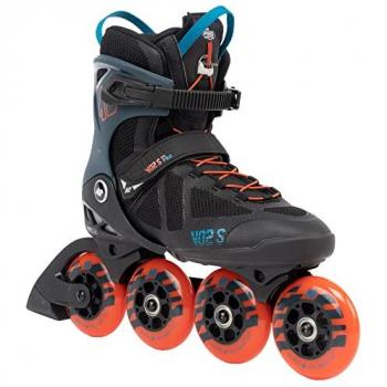 K2 Patines en Línea Vo2 S 90 Pro Unisex, Color Negro, Azul y Naranja, Modelo 30G0245.1.1.080