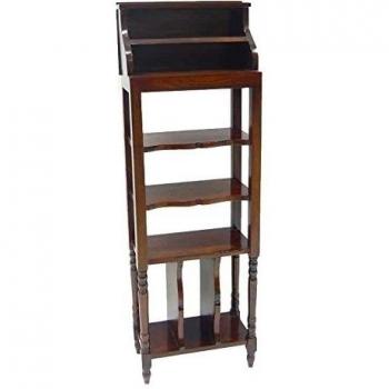 BETTER & BEST Q B&B Q BETTER & BEST Escritorio de pie, Estrecho, Alto, de Madera barnizada, 38.00x19.00x113.00 cm