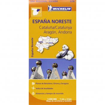 Mapa Regional Cataluña,/Catalunya, Aragón, Andorra - Michelin