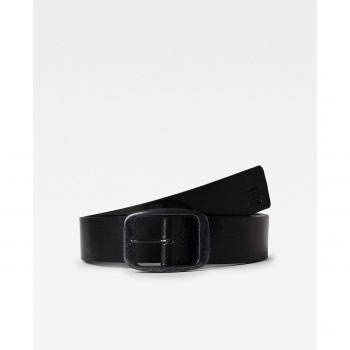 G-Star Raw Men's Mett Black Leather Belt with Metal Buckle (105 cm)