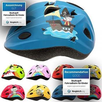 SkullCap® Casco de Bicicleta para Niños y Niñas de 2 a 7 años - Scooter de Ruedas y Bicicleta
