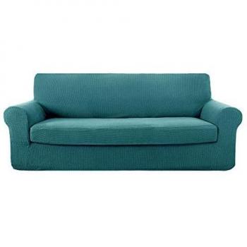 Deconovo Funda para Sofá Prodector del Mueble 3 Plazas 185 x 83 x 89 cm Turquesa