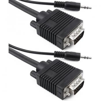 Super Cable VGA con Jack 3.5mm Macho/Macho 30m Negro