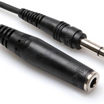 Hosa Pro Headphone Extension Cable 25Ft 1/4 TRS to same