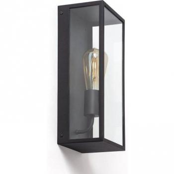 Aplique de Pared Exterior Metal y Cristal Zeila
