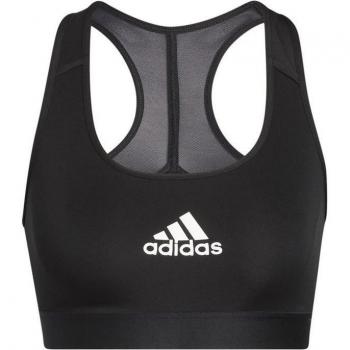Adidas Mid Stripes Good Sujetador Deportivo para Mujeres en color Negro, Talla XL