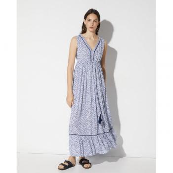 Easy Wear - Vestido largo sin mangas con falda panel