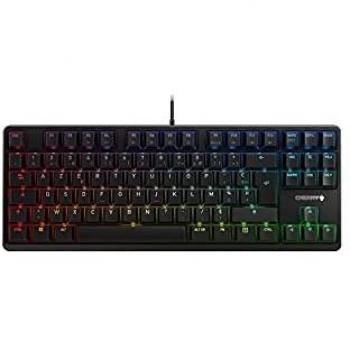 Teclado Mecánico Gaming CHERRY G80-3000N RGB TKL USB Negro AZERTY con Switches MX Silent Red